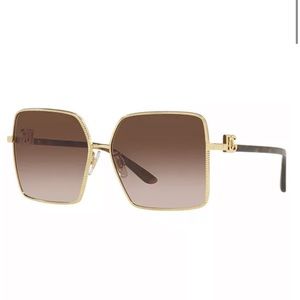 DOLCE & GABBANA DG2279 02 13 Gold Gradient Brown 60 mm Women's Sunglasses